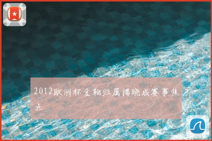 2012欧洲杯金靴归属揭晓成赛事焦点